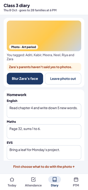 Little Banyan School: Diary: photo consent first
